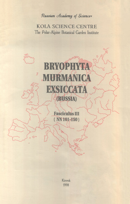 Эксикаты мохообразных Мурманской области (Россия). (№№ 101-150)